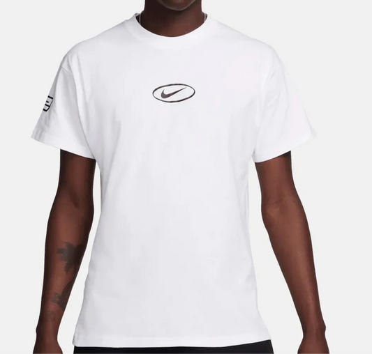 Nike Swoosh Central Logo White T-Shirt